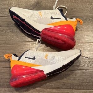 Nike Air Max 270 White/hot pink/orange - Women’s size 8